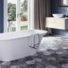Eraldiseisev kivivann PAA DECO RIM 166×81 cm, matt Silkstone 2 PAA DECO RIM freistehende Badewanne aus Silkstone 166x81 cm, matt – 2