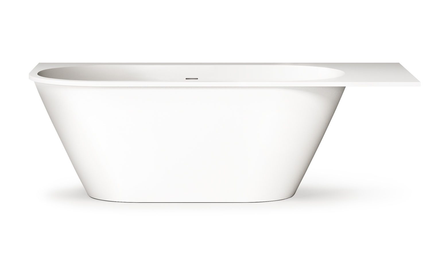 PAA DECO SHAPE RE A Badewanne nach Mass aus Silkstone 170–200x82,5 cm, matt