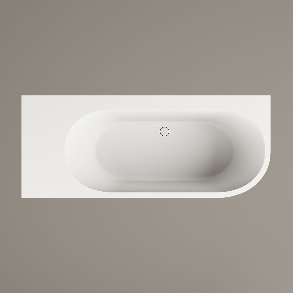PAA DECO SHAPE RE D Badewanne nach Mass aus Silkstone 170–200x82,5 cm, matt – 10
