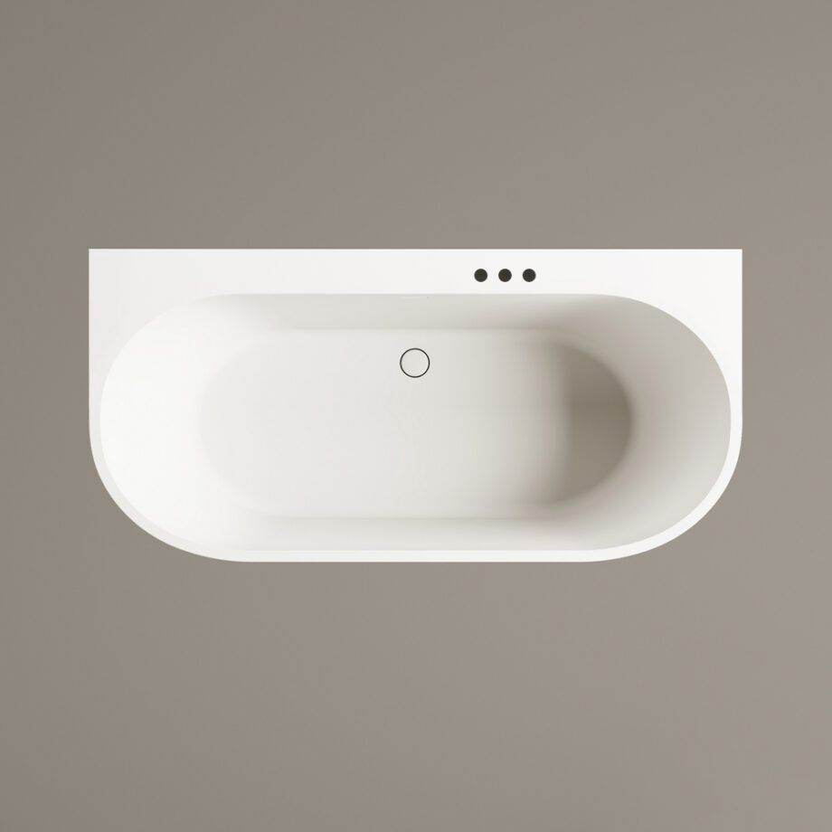 Seinaäärne kivivann PAA DECO WALL 166×81 cm, matt Silkstone 7 Vorwand-Badewanne PAA DECO WALL 166x81 cm, Silkstone – 7