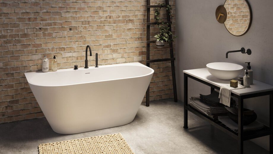 Seinaäärne kivivann PAA DECO WALL 166×81 cm, matt Silkstone 2 Vorwand-Badewanne PAA DECO WALL 166x81 cm, Silkstone – 2