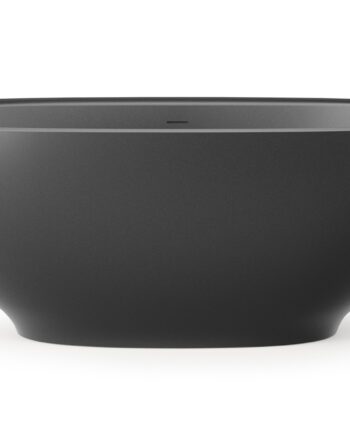 PAA DOLCE schwarze freistehende Badewanne Graphite, matt 180x90 cm