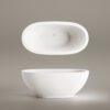 Eraldiseisev kivivann PAA DOLCE 180×90 cm, matt Silkstone 3 Freistehende Badewanne PAA DOLCE 180x90 cm, Silkstone – 3