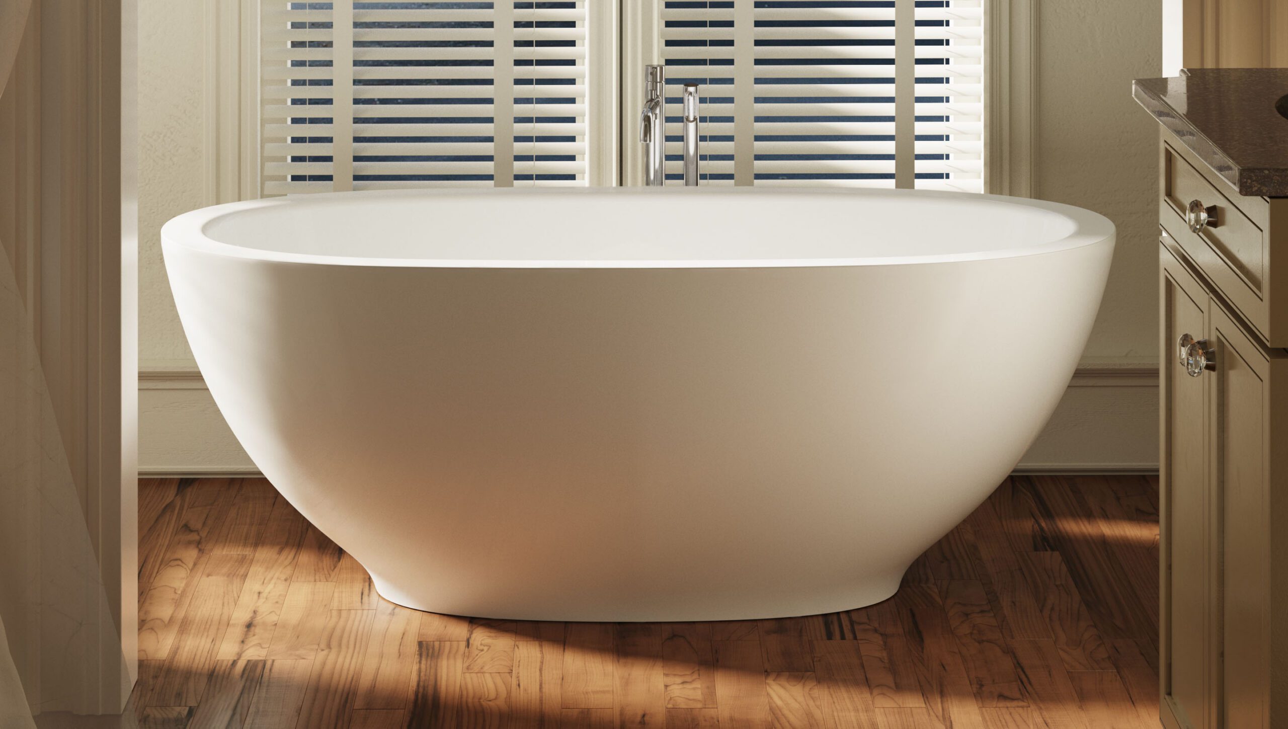 Freistehende Badewanne PAA DOLCE 180x90 cm, Silkstone – 2