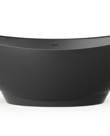 PAA FELICE schwarze freistehende Badewanne Graphite, matt 194,5x83 cm