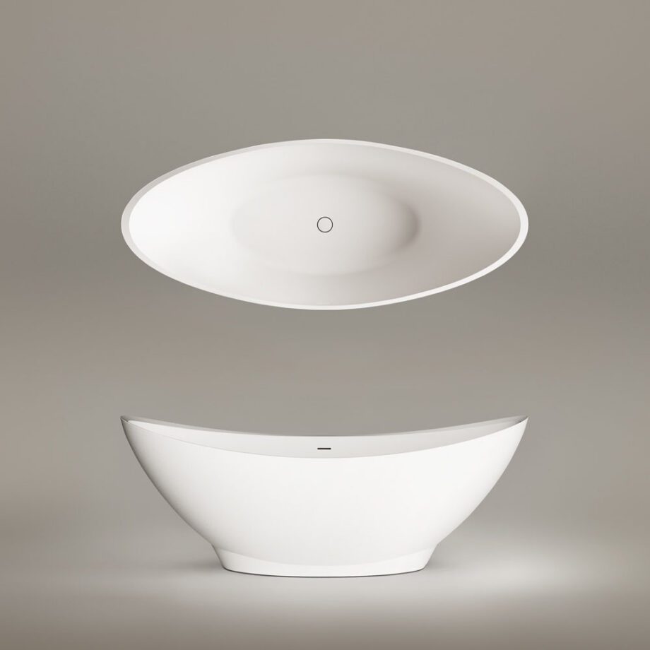 Eraldiseisev kivivann PAA FELICE 194,5×83 cm, matt Silkstone 6 Freistehende Badewanne PAA FELICE 194,5x83 cm, Silkstone – 6