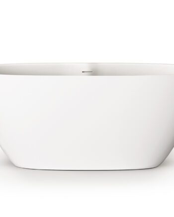 PAA PERLA 145 freistehende Badewanne aus Silkstone 145x71 cm, matt