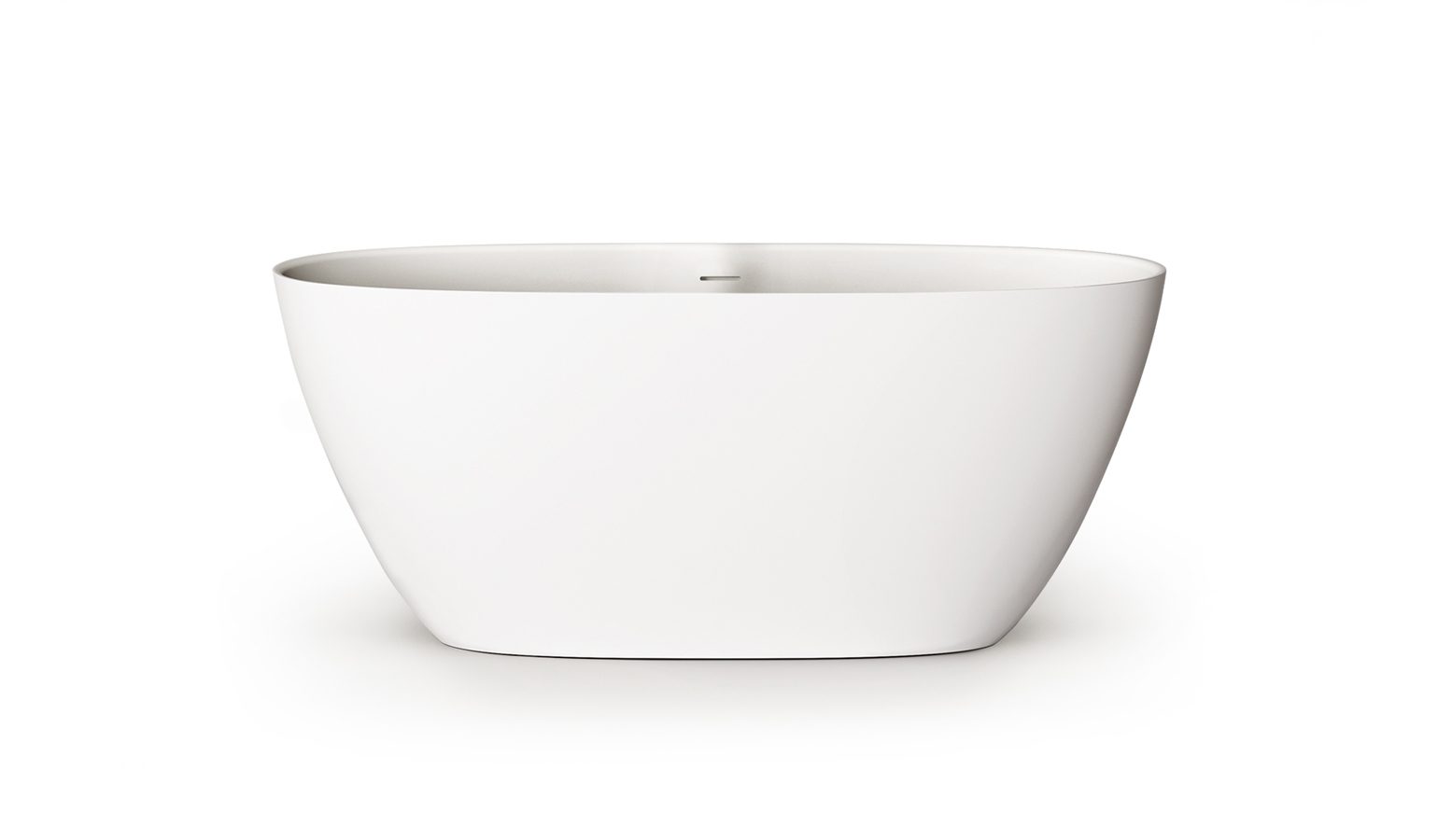PAA PERLA 145 freistehende Badewanne aus Silkstone 145x71 cm, matt