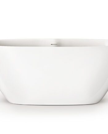 PAA PERLA 145 freistehende Badewanne aus Mineralguss 145x71 cm, glänzend