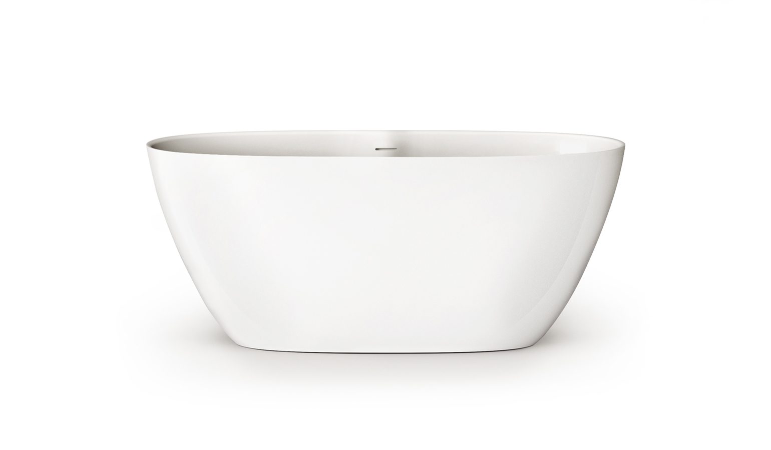 PAA PERLA 145 freistehende Badewanne aus Mineralguss 145x71 cm, glänzend