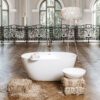 Eraldiseisev kivivann PAA PERLA 145 145×71 cm, matt Silkstone 2 PAA PERLA 145 freistehende Badewanne aus Silkstone 145x71 cm, matt – 2