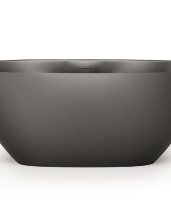 PAA PERLA 160 schwarze freistehende Badewanne Graphite, matt 160x75 cm