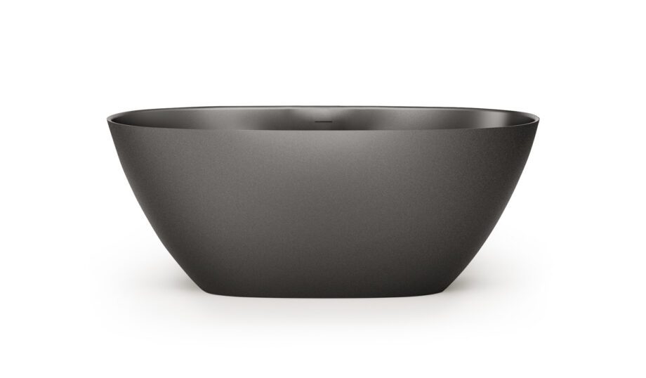 Must eraldiseisev kivivann PAA PERLA 160 160×75 cm, Graphite, matt PAA PERLA 160 schwarze freistehende Badewanne Graphite, matt 160x75 cm