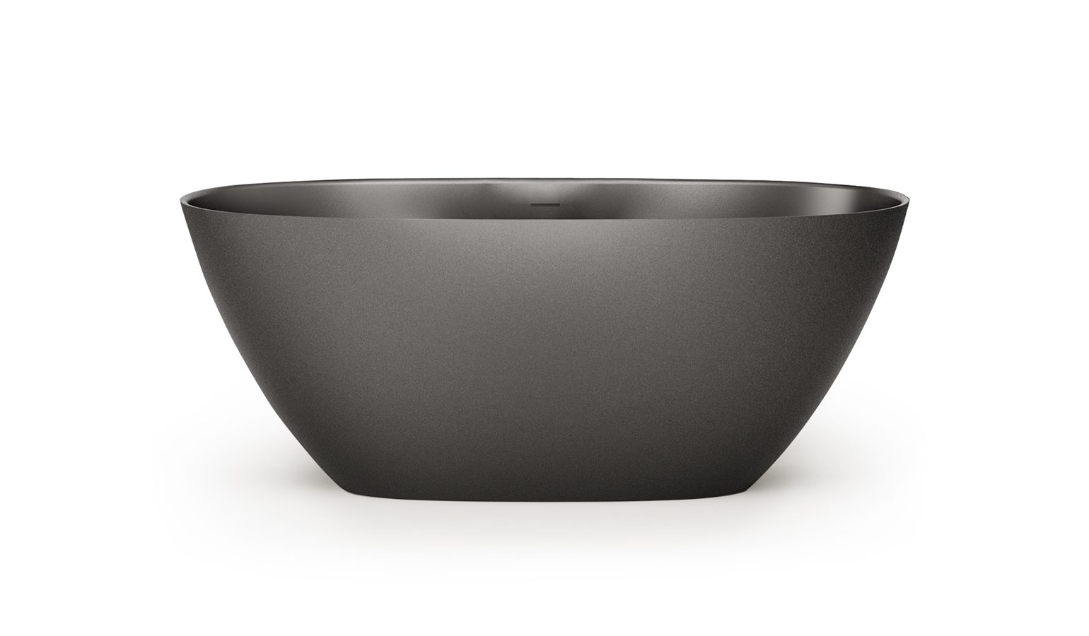 PAA PERLA 160 schwarze freistehende Badewanne Graphite, matt 160x75 cm