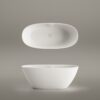Eraldiseisev kivivann PAA PERLA 160 160×75 cm, matt Silkstone 6 PAA PERLA 160 freistehende Badewanne aus Silkstone 160x75 cm, matt – 6