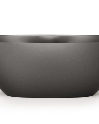 PAA PERLA 175 schwarze freistehende Badewanne Graphite, matt 175x76 cm