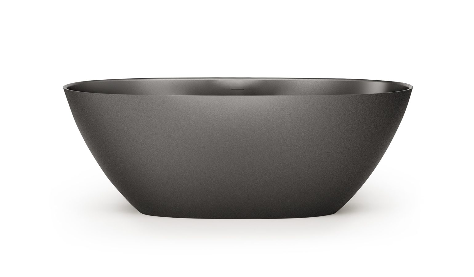 PAA PERLA 175 schwarze freistehende Badewanne Graphite, matt 175x76 cm
