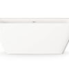 PAA QUADRO WALL Vorwand-Badewanne aus Silkstone 160,5x76 cm, matt