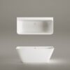 PAA QUADRO WALL Vorwand-Badewanne aus Silkstone 160,5x76 cm, matt – 8