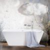 PAA QUADRO WALL Vorwand-Badewanne aus Silkstone 160,5x76 cm, matt – 2