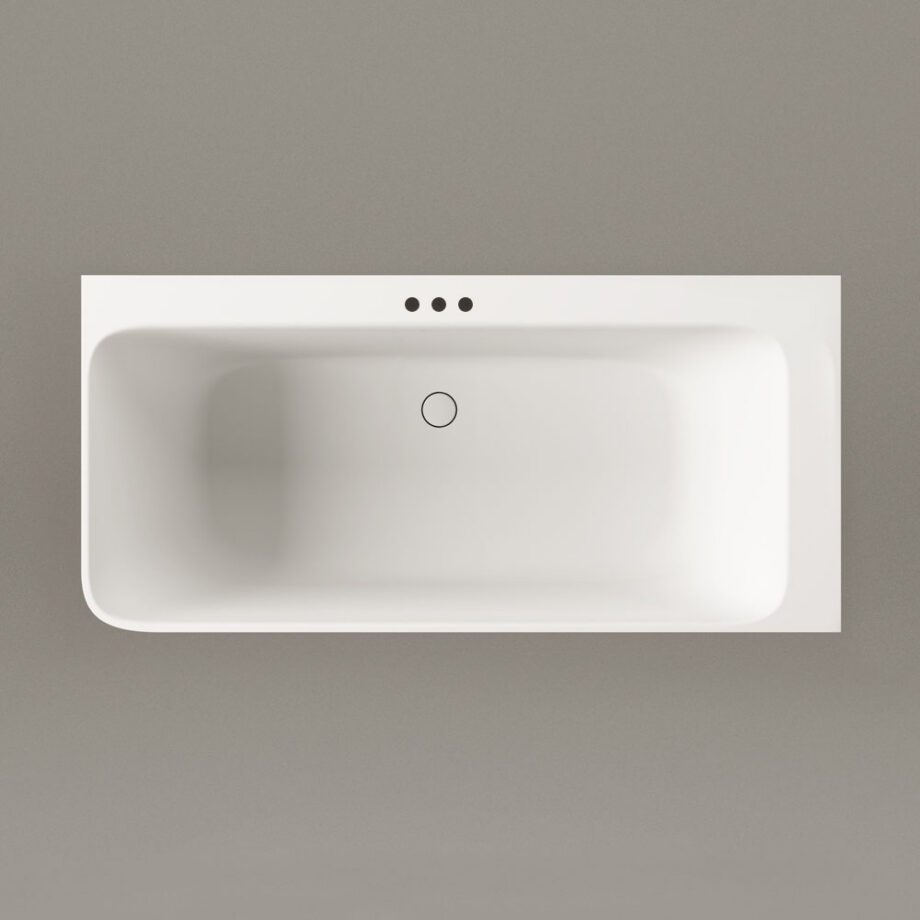 Nurgavann PAA QUADRO CORNER A 160×75 cm, vasakpoolne, matt Silkstone 6 PAA QUADRO CORNER A Eckbadewanne aus Silkstone 160x75 cm, links, matt – 6