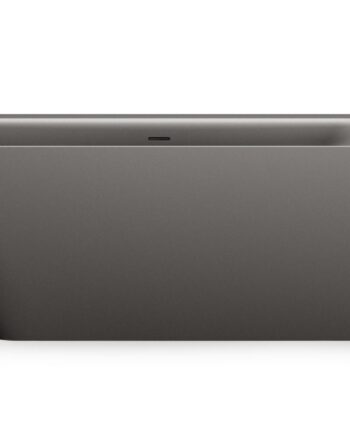 PAA QUADRO CORNER A Schwarze Eckbadewanne Graphite, matt 160x75 cm, links