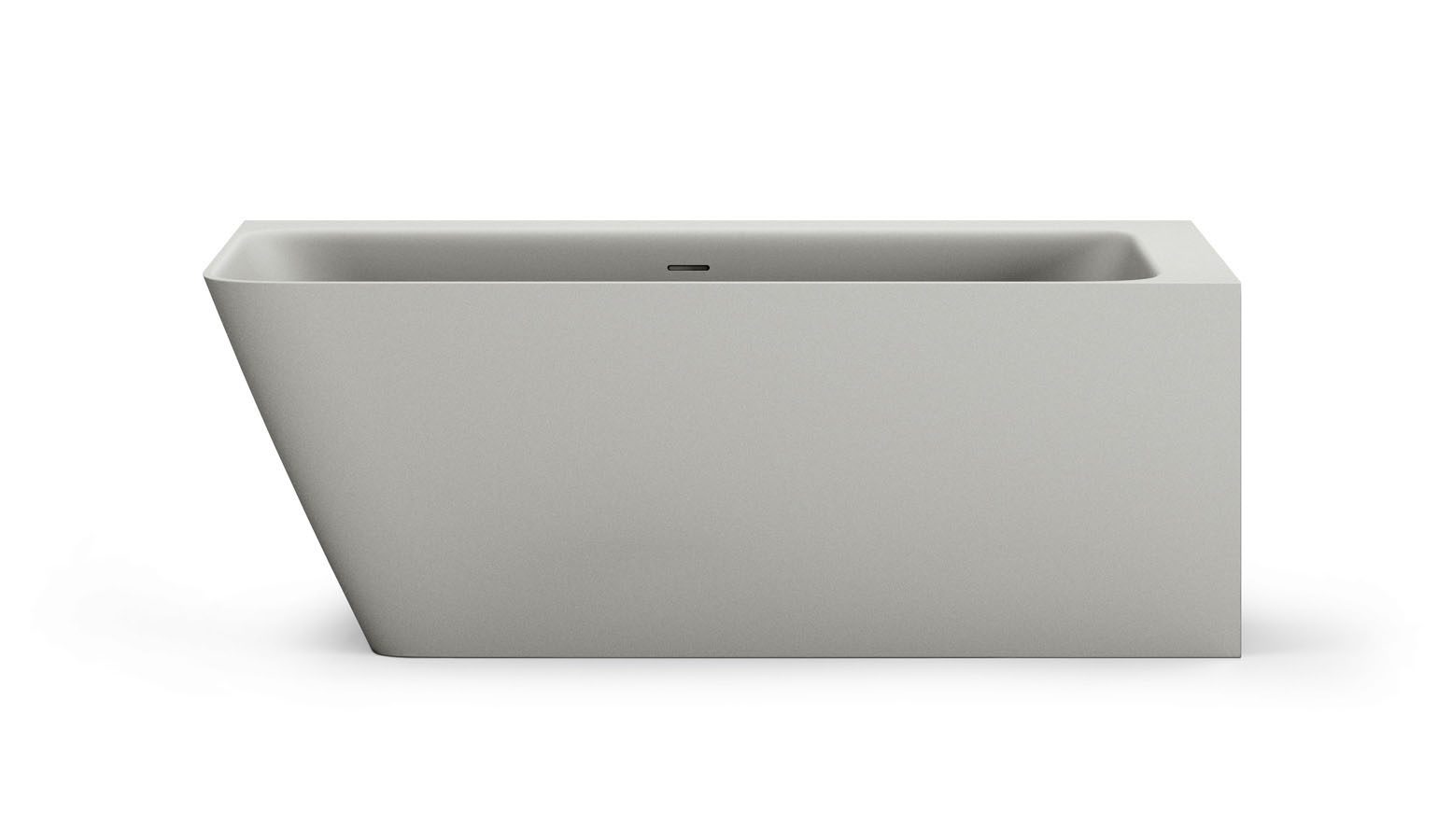 PAA QUADRO CORNER A Eckbadewanne aus Silkstone 160x75 cm, links, matt – 3