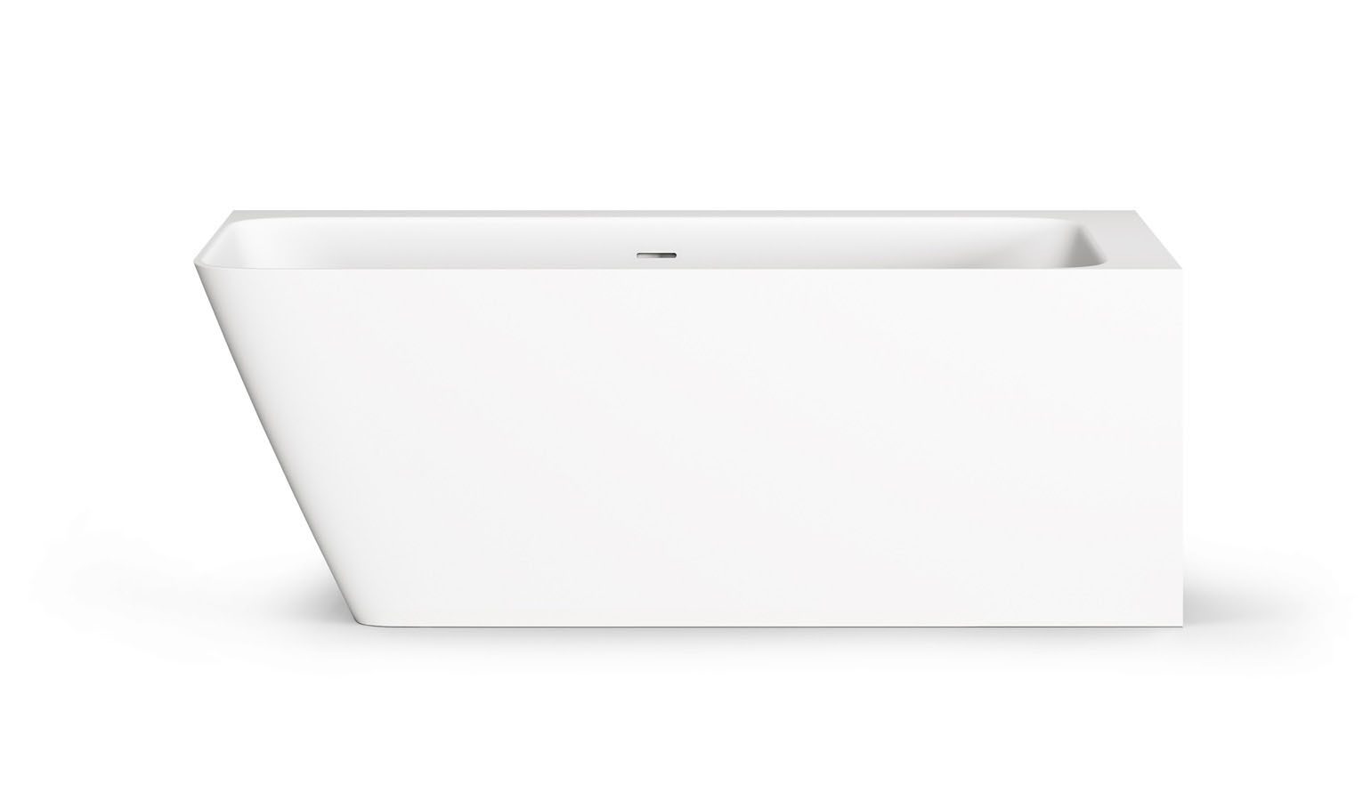 PAA QUADRO CORNER A Eckbadewanne aus Silkstone 160x75 cm, links, matt
