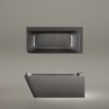Must nurgavann PAA QUADRO CORNER A 160×75 cm, vasakpoolne, Graphite, matt 4 PAA QUADRO CORNER A Schwarze Eckbadewanne Graphite, matt 160x75 cm, links – 4