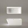 Nurgavann PAA QUADRO CORNER A 160×75 cm, vasakpoolne, matt Silkstone 7 PAA QUADRO CORNER A Eckbadewanne aus Silkstone 160x75 cm, links, matt – 7