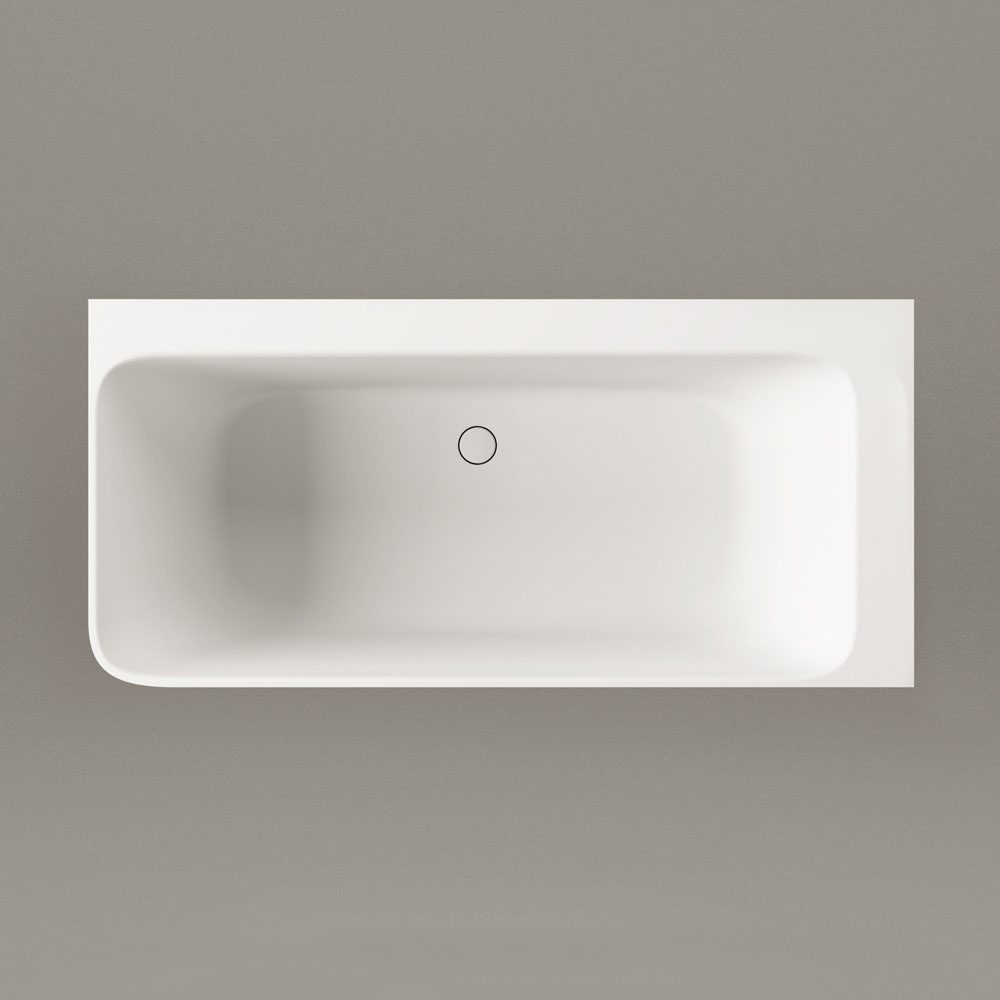 PAA QUADRO CORNER A Eckbadewanne aus Silkstone 160x75 cm, links, matt – 8