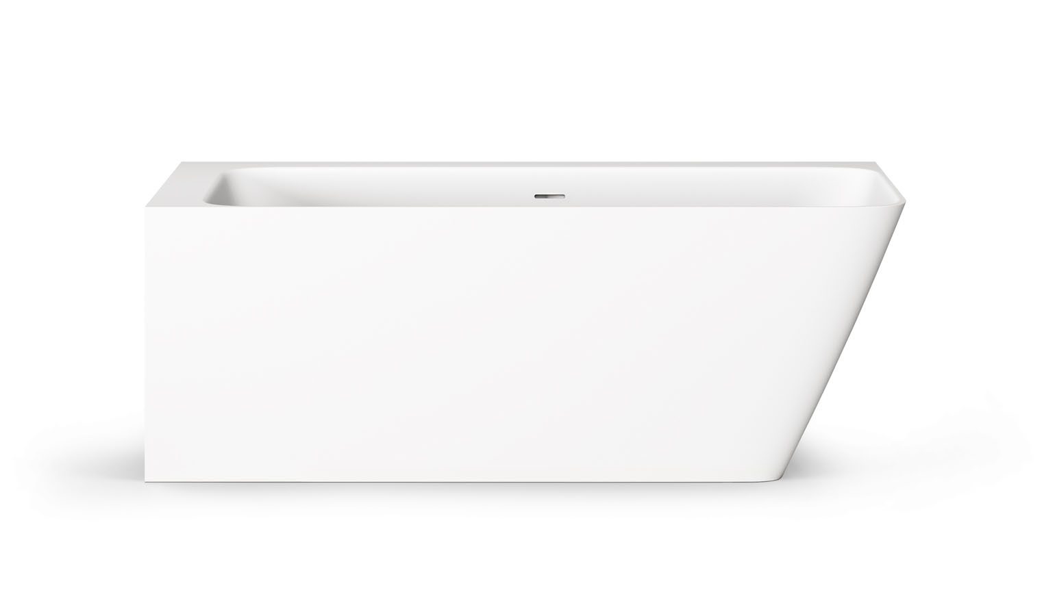 PAA QUADRO CORNER D Eckbadewanne aus Silkstone 160x75 cm, rechts, matt