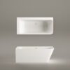 Nurgavann PAA QUADRO CORNER D 160×75 cm, parempoolne, matt Silkstone 7 PAA QUADRO CORNER D Eckbadewanne aus Silkstone 160x75 cm, rechts, matt – 7