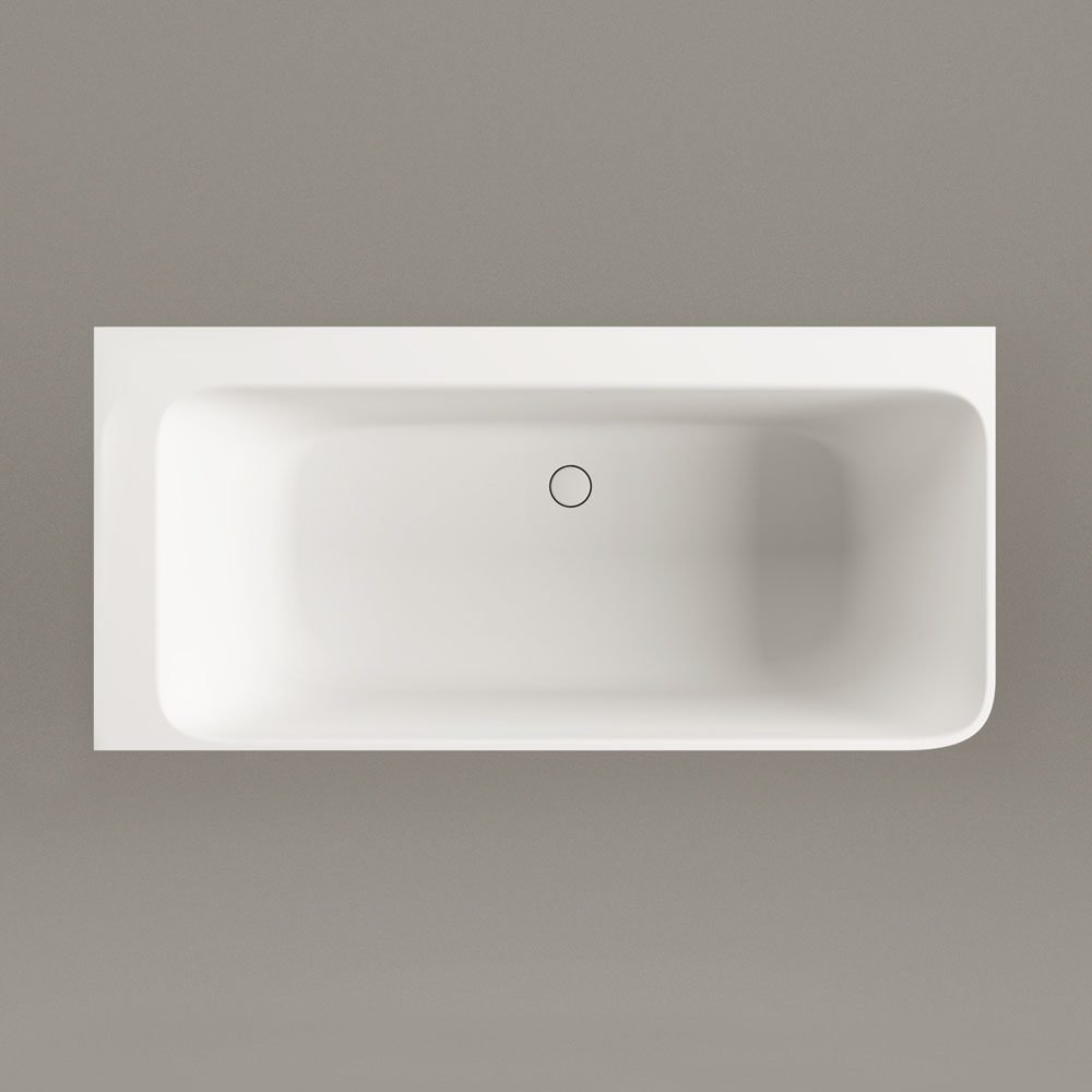 PAA QUADRO CORNER D Eckbadewanne aus Silkstone 160x75 cm, rechts, matt – 8