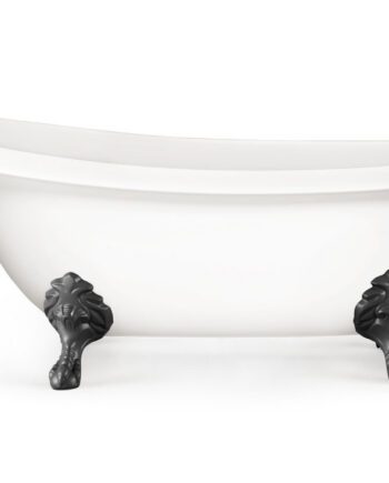 PAA VICTORIA Badewanne mit Füssen aus Silkstone, Graphite-Füsse 170x83 cm