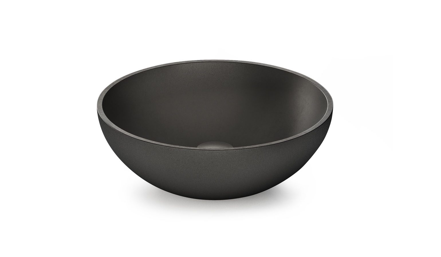 Aufsatzwaschbecken PAA ROUND ON Ø41 cm, Graphite schwarz