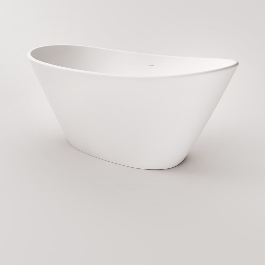 Eraldiseisev kivivann PAA AMORE 160×85 cm, läikiv kivimass 6 Freistehende Badewanne PAA AMORE 160x85 cm, Graphite schwarz – 7