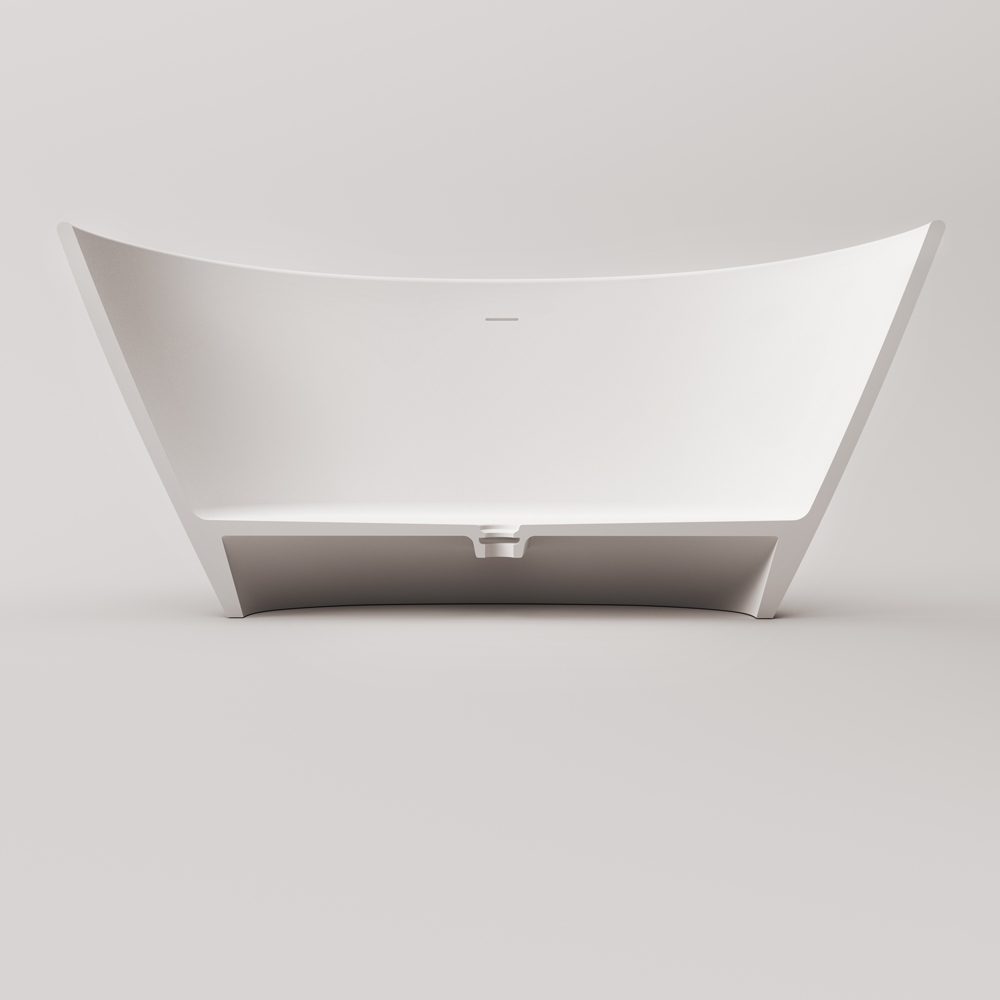 Freistehende Badewanne PAA AMORE 160x85 cm, Graphite schwarz – 8
