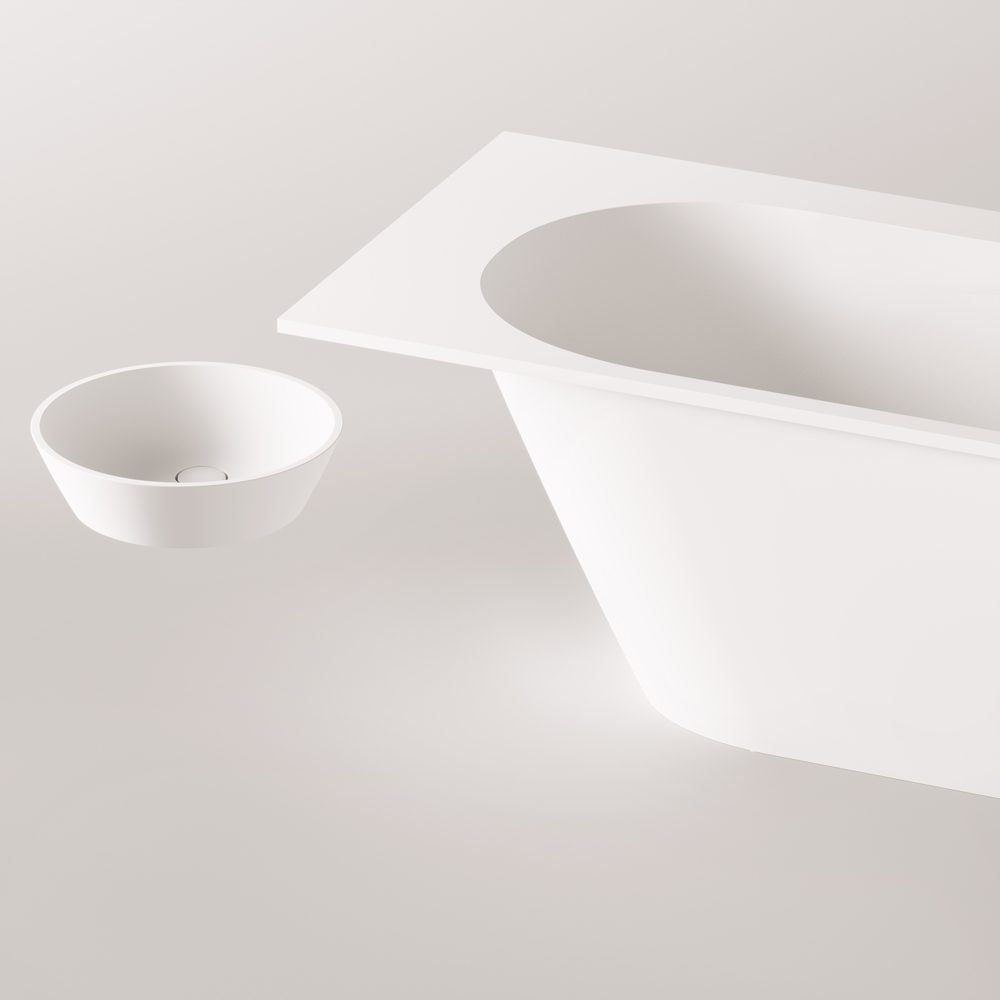 PAA DECO SHAPE RE A Badewanne nach Mass aus Silkstone 170–200x82,5 cm, matt – 5