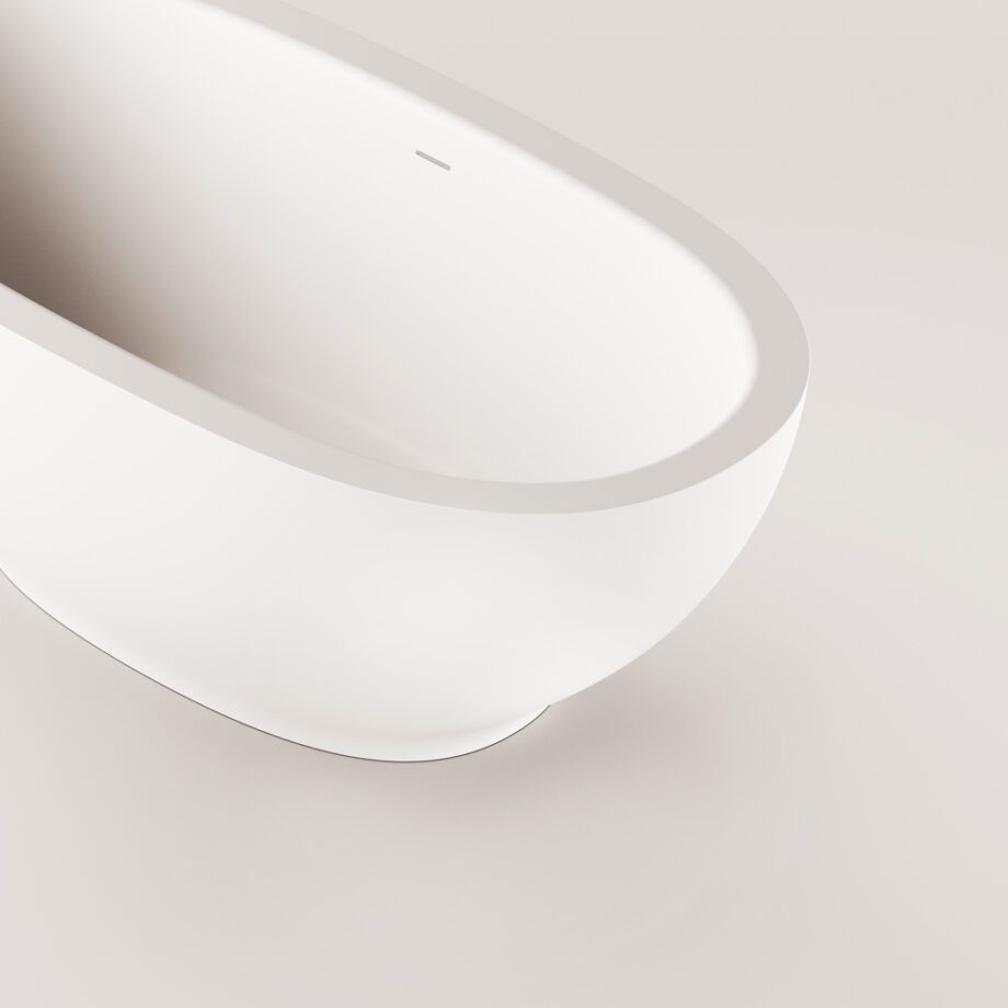 Eraldiseisev kivivann PAA DOLCE 180×90 cm, matt Silkstone 5 Freistehende Badewanne PAA DOLCE 180x90 cm, Silkstone – 5
