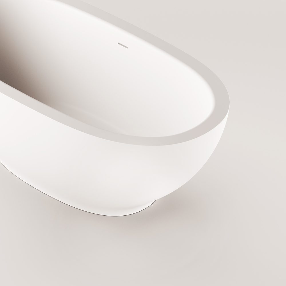 Freistehende Badewanne PAA DOLCE 180x90 cm, Silkstone – 5