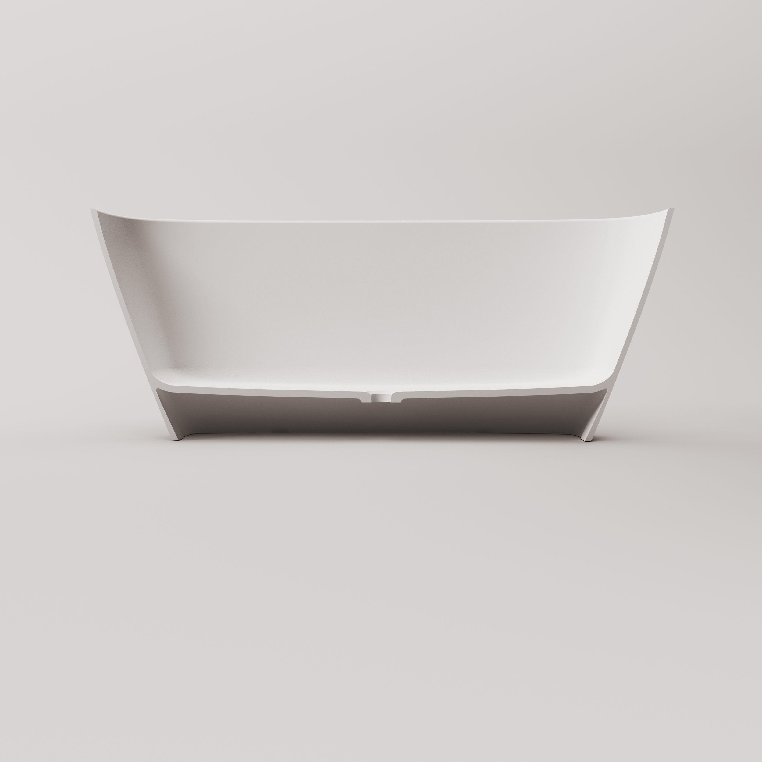 PAA DUNA schwarze freistehende Badewanne Graphite, matt 150x65 cm – 4