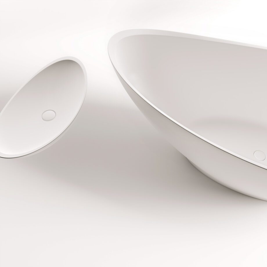 Eraldiseisev kivivann PAA FELICE 194,5×83 cm, matt Silkstone 9 Freistehende Badewanne PAA FELICE 194,5x83 cm, Silkstone – 9