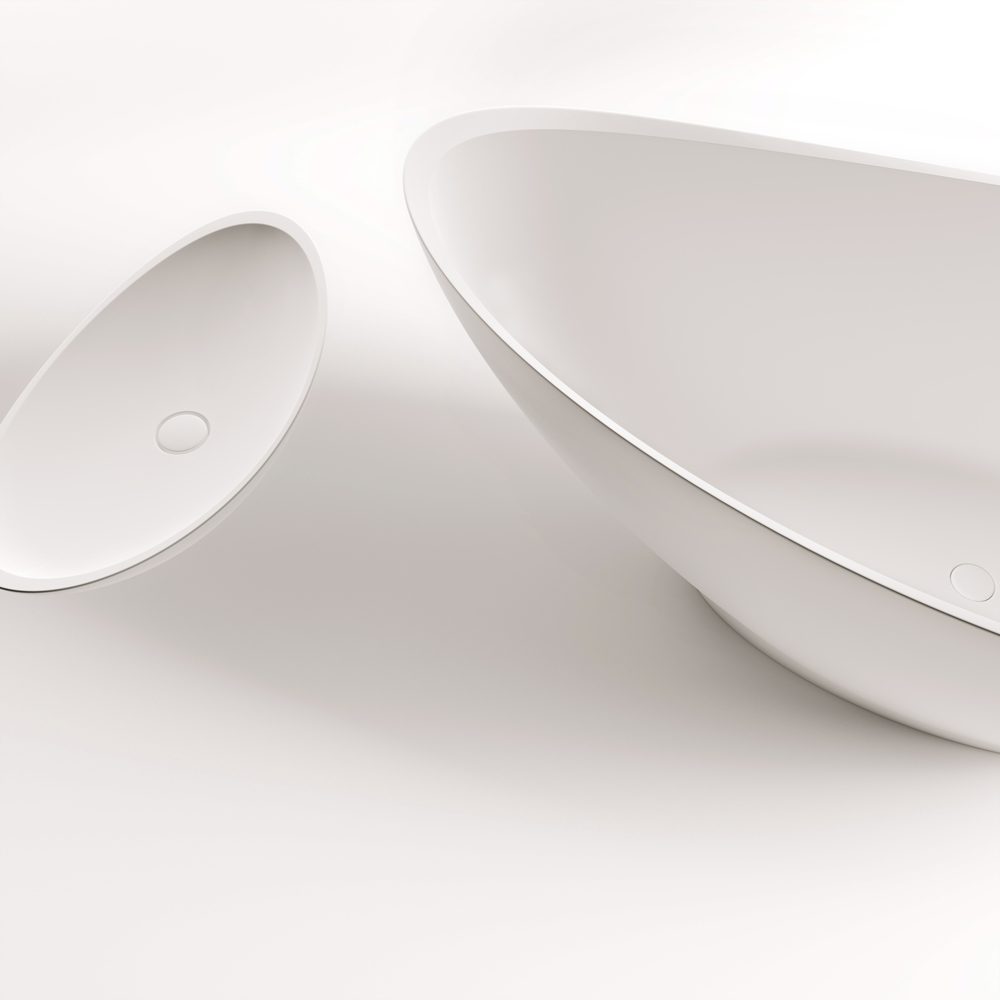 Freistehende Badewanne PAA FELICE 194,5x83 cm, Silkstone – 9