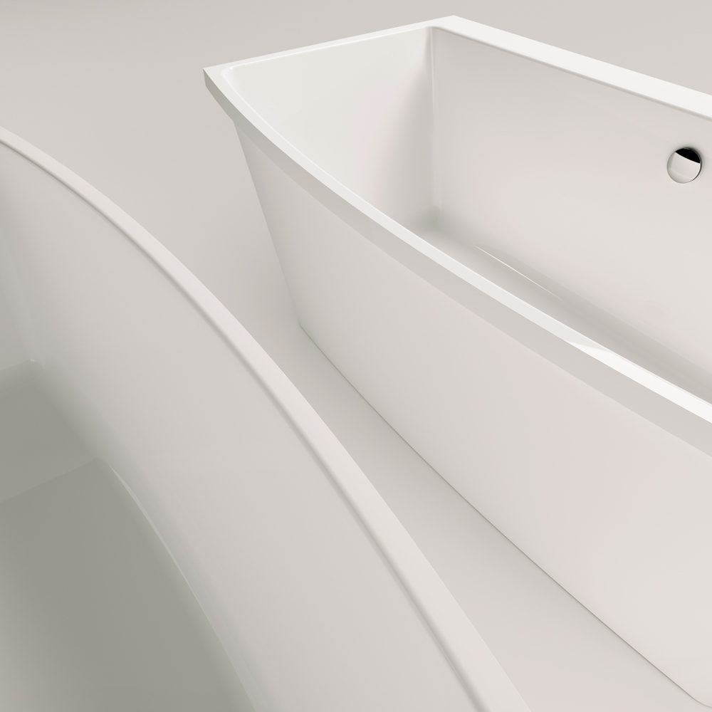 Freistehende Badewanne PAA STEP 170x89 cm, Mineralguss – 13