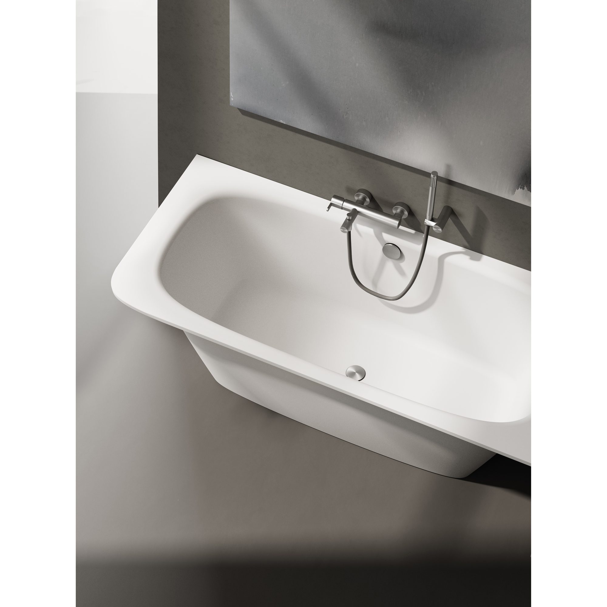 PAA SMART 150 A Einbau-Badewanne aus Mineralguss 150x75 cm, abgerundete Ecke A, glänzend – 3