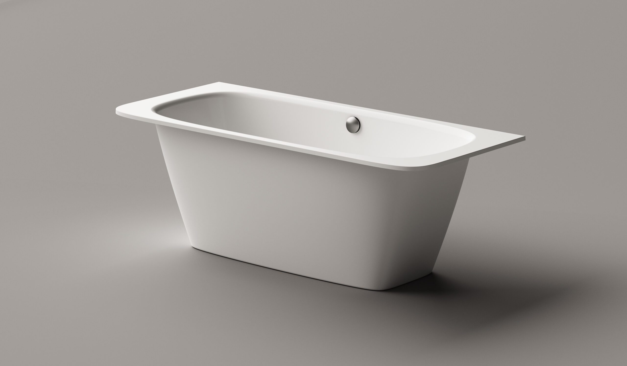 PAA SMART 170 AD Einbau-Badewanne aus Mineralguss 170x75 cm, abgerundete Ecken A und D, glänzend – 10