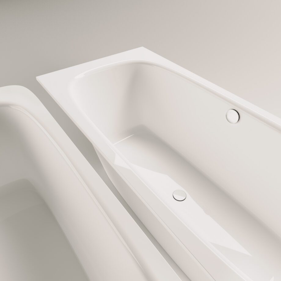 Sisseehitatav kivivann PAA SMART 170 D 170×75 cm, ümar nurk D, läikiv kivimass 8 PAA SMART 150 D Einbau-Badewanne aus Mineralguss 150x75 cm, abgerundete Ecke D, glänzend – 8