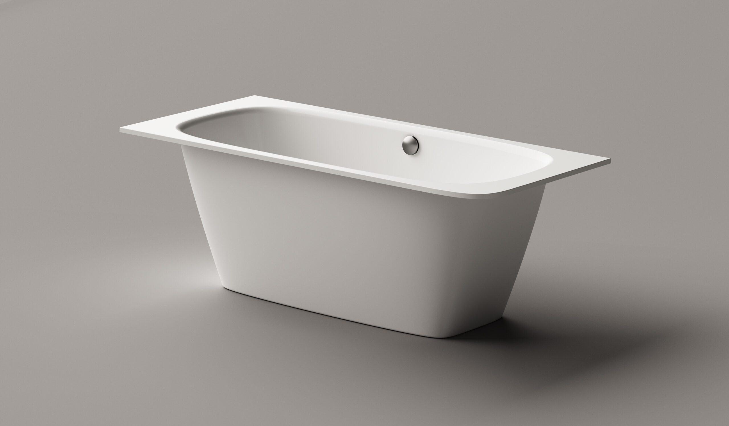 PAA SMART 150 D Einbau-Badewanne aus Mineralguss 150x75 cm, abgerundete Ecke D, glänzend – 10