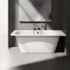 Sisseehitatav kivivann PAA SMART 170 A 170×75 cm, ümar nurk A, läikiv kivimass 2 PAA SMART 150 A Einbau-Badewanne aus Mineralguss 150x75 cm, abgerundete Ecke A, glänzend – 2